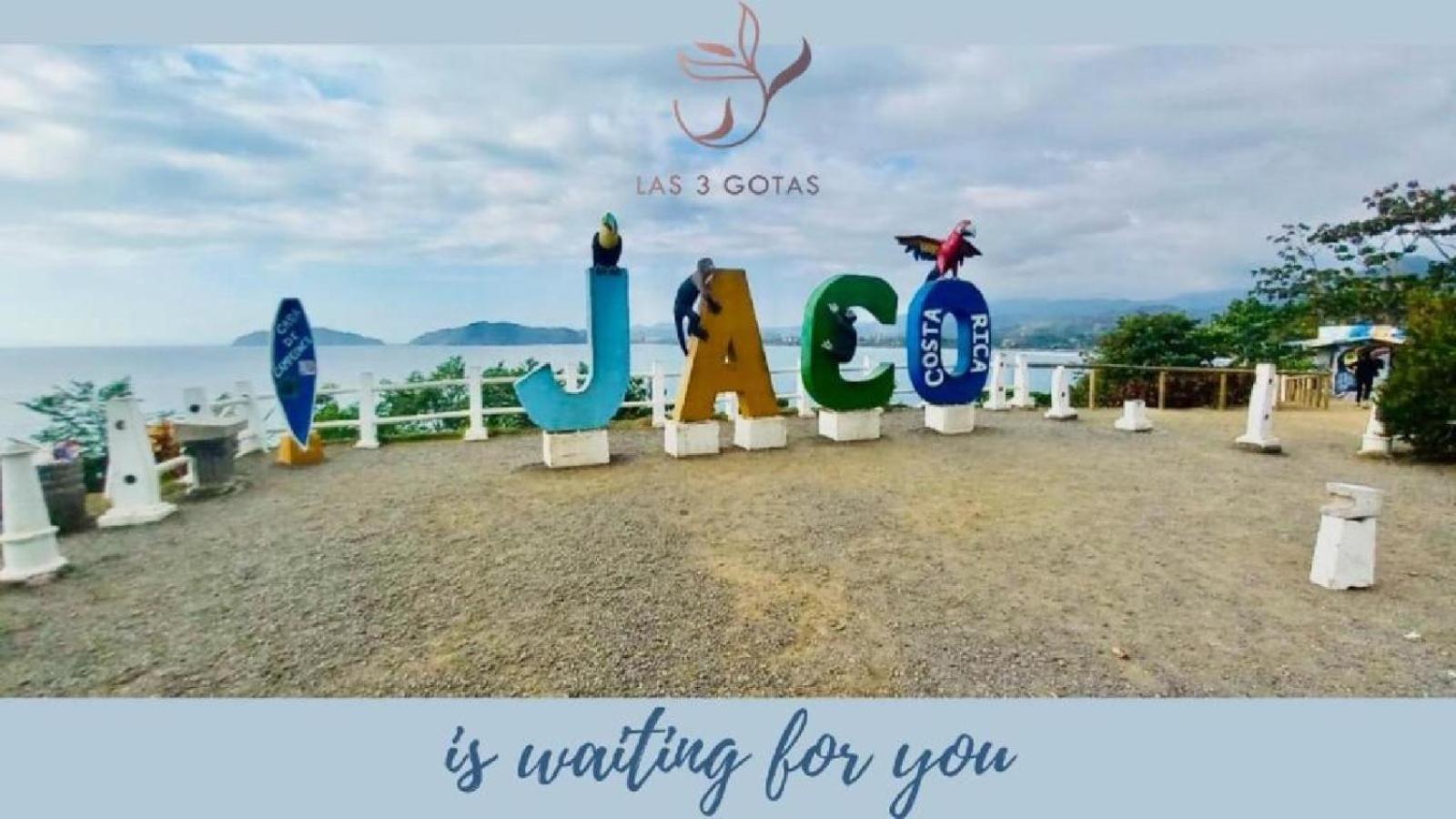 Apartamento De Lujo Las 3 Gotas Jaco, Frente Al Mar Con Vista A La Playa Екстер'єр фото